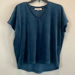 EUC LOFT velvet tee